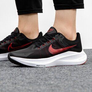 NIB Sz8.5🔥Nike ZOOM WINFLO 8 New Mens Black/Red Gym Training Shoes CW3419-003